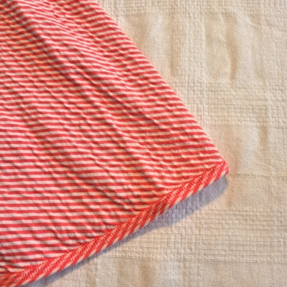 Hanna Andersson girls size 130 or 8 reversible dress lt orange & white VGUC - Picture 4 of 11